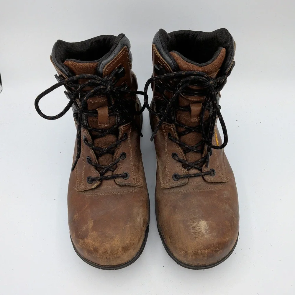 KEEN Utility Davenport 6 Mens 8.5D‎ Composite Toe Work Boots Brown 1024192D